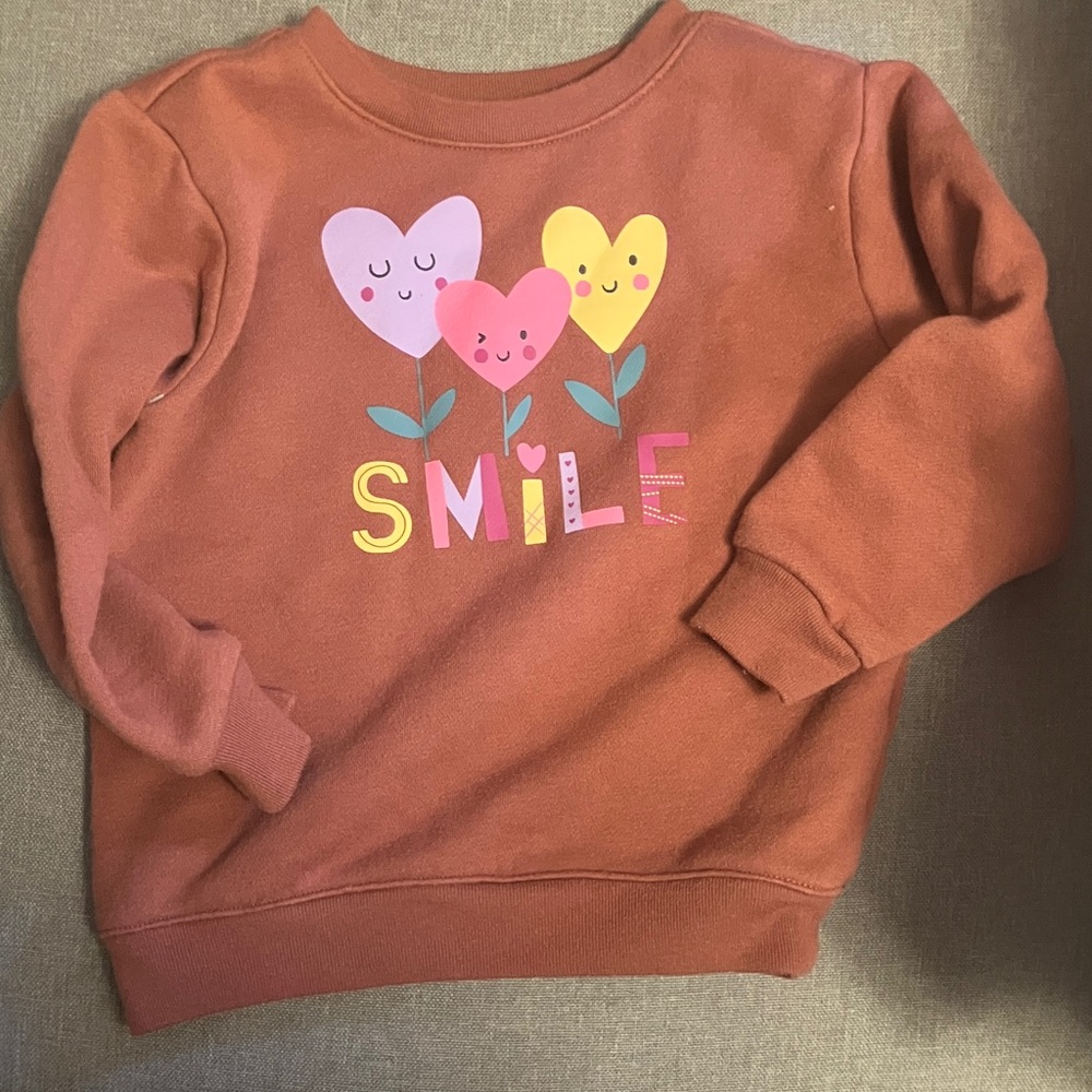 Garanimals Rust Smile Heart Sweatshirt